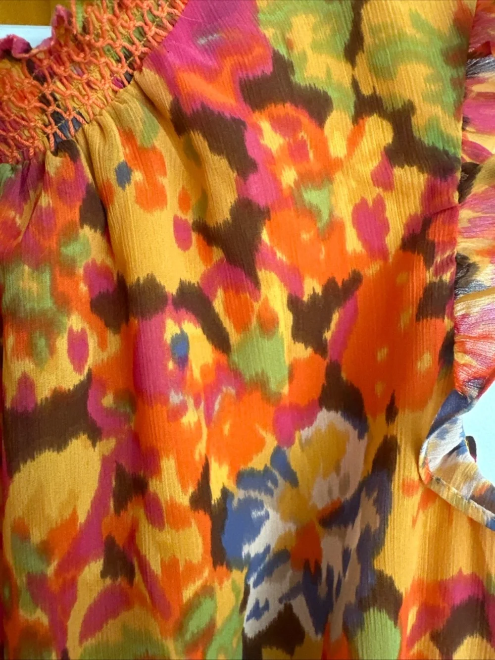 NWT JCrew Mutli color chiffon dress